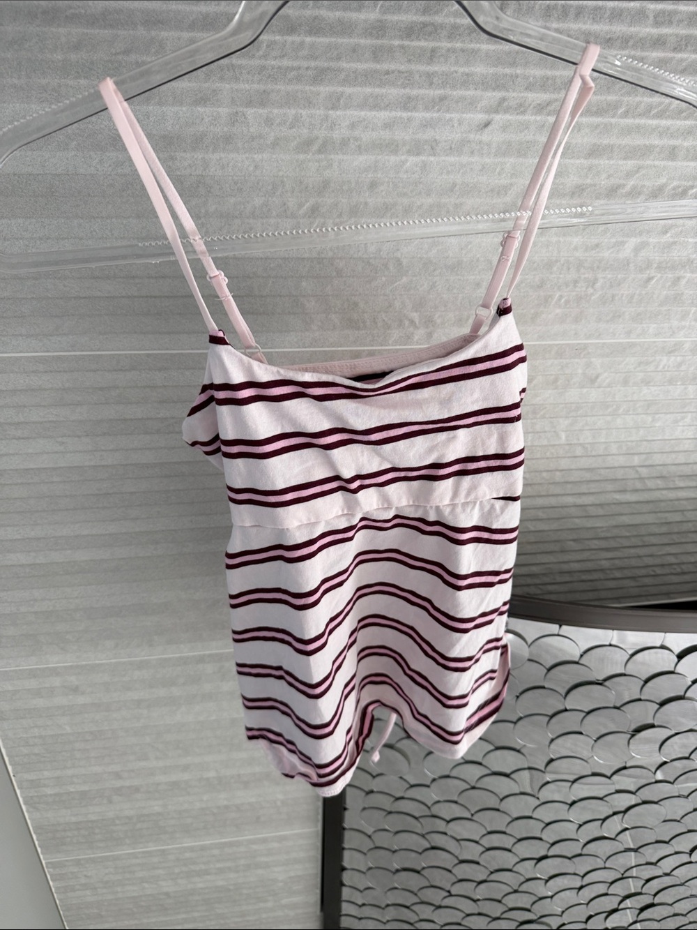 wild fable Pink and Maroon Striped Cami